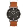 The Porter Leather Gunmetal / Charcoal / Taupe