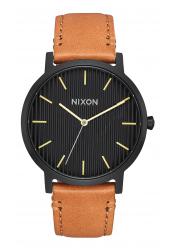 Nixon The Porter Leather Black / Stamped / Brown