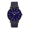 The Porter Leather All Black / Dark Blue