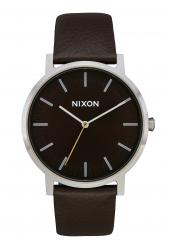 Nixon The Porter Leather Dark Cedar / Dark Brown