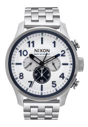 Nixon The Safari Dual Time Silver