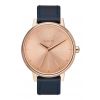 The Kensington Leather Rose Gold Navy