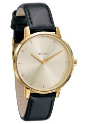 Nixon The Kensington Leather Gold Damenuhr