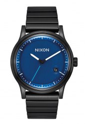 Nixon The Station All Black / Blue