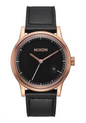 Nixon The Station Leather Rose Gold / Black