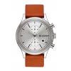 The Station Chrono Leather Silver / Tan