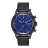 The Station Chrono Leather All Black / Blue