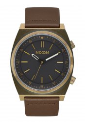 Nixon The Brigade Leather Brass / Black / Taupe