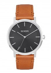 Nixon The Porter 35 Leather Black / Saddle