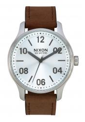 Nixon The Patrol Leather Silver / Brown