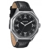 The Falcon Leather Black Herrenuhr