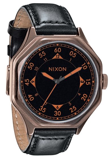 The Falcon Leather Antique Copper/Black Herrenuhr