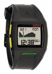 Nixon The Lodown 2 Black Rasta Herrenuhr