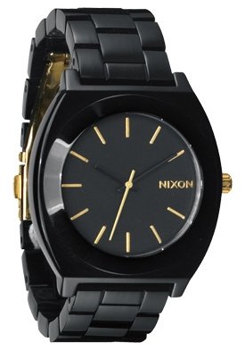 Nixon The Time Teller Acetate All Black/Gold Damenuhr