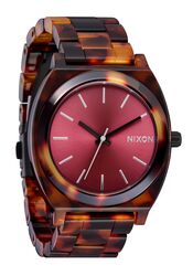 Nixon The Time Teller Acetate Tortoise / Oxblood