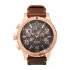 The 48-20 Chrono Leather Rose Gold / Gunmetal