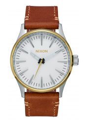 Nixon The Sentry 38 Leather Gold / Cream / Tan