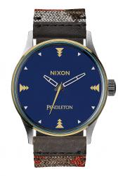 Nixon The Sentry 38 Leather Washed Americana