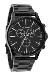 Nixon The Sentry Chrono All Black Herrenuhr