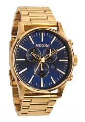 Nixon The Sentry Chrono Gold / Blue Sunray