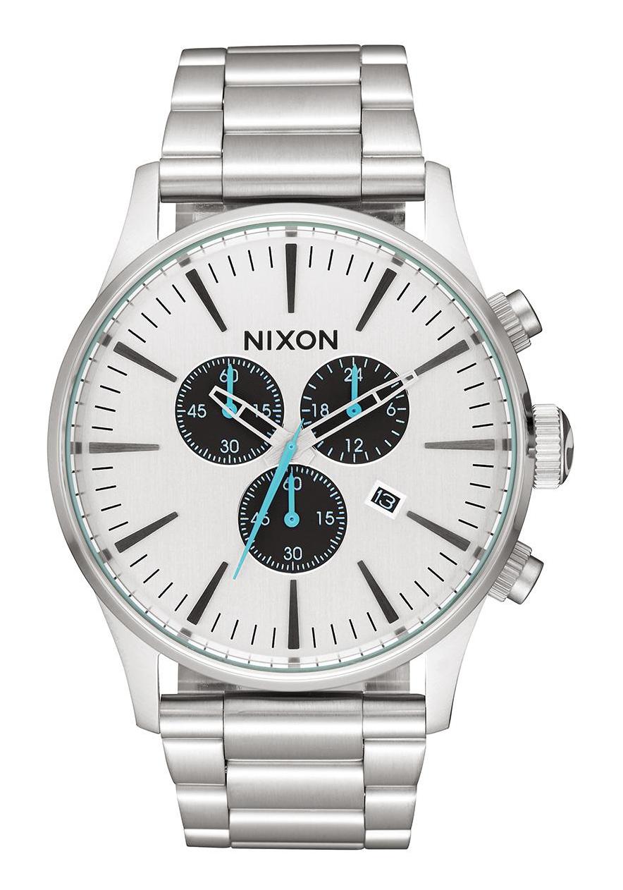 Montre Homme NIXON Sentry Chrono A386 - Boîtier 42 Mm, Bracelet Acier - Chronographe