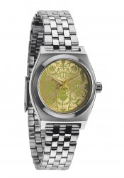 Nixon The Small Time Teller Silver / Neon Yellow / Beetle