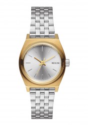 Nixon The Small Time Teller Gold Silver Silver Damenuhr