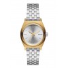 The Small Time Teller Gold Silver Silver Damenuhr