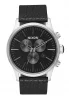 The Sentry Chrono Leather Black / Gunmetal / Black