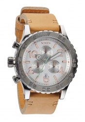 Nixon The 42-20 Chrono Leather Natural / Silver