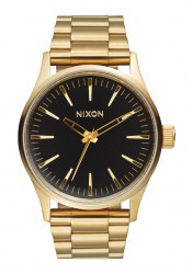 Nixon The Sentry 38 SS Gold Black Sunray Herrenuhr