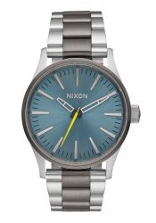 Nixon The Sentry 38 SS Gunmetal / Aqua Sunray