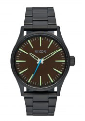 Nixon The Sentry 38 SS All Black Brown