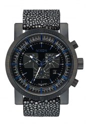 Nixon The Magnacon Leather Black Stingray