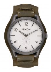 Nixon The C45 Leather Gunmetal / Surplus Cuff
