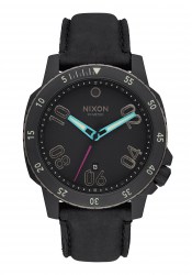 Nixon The Ranger Leather All Black / Multi Herrenuhr
