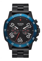Nixon The Ranger Chrono All Black / Blue