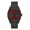 The Time Teller Deluxe All Black / Deep Burgundy