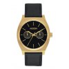 The Time Teller Deluxe Leather Gold / Black Sunray