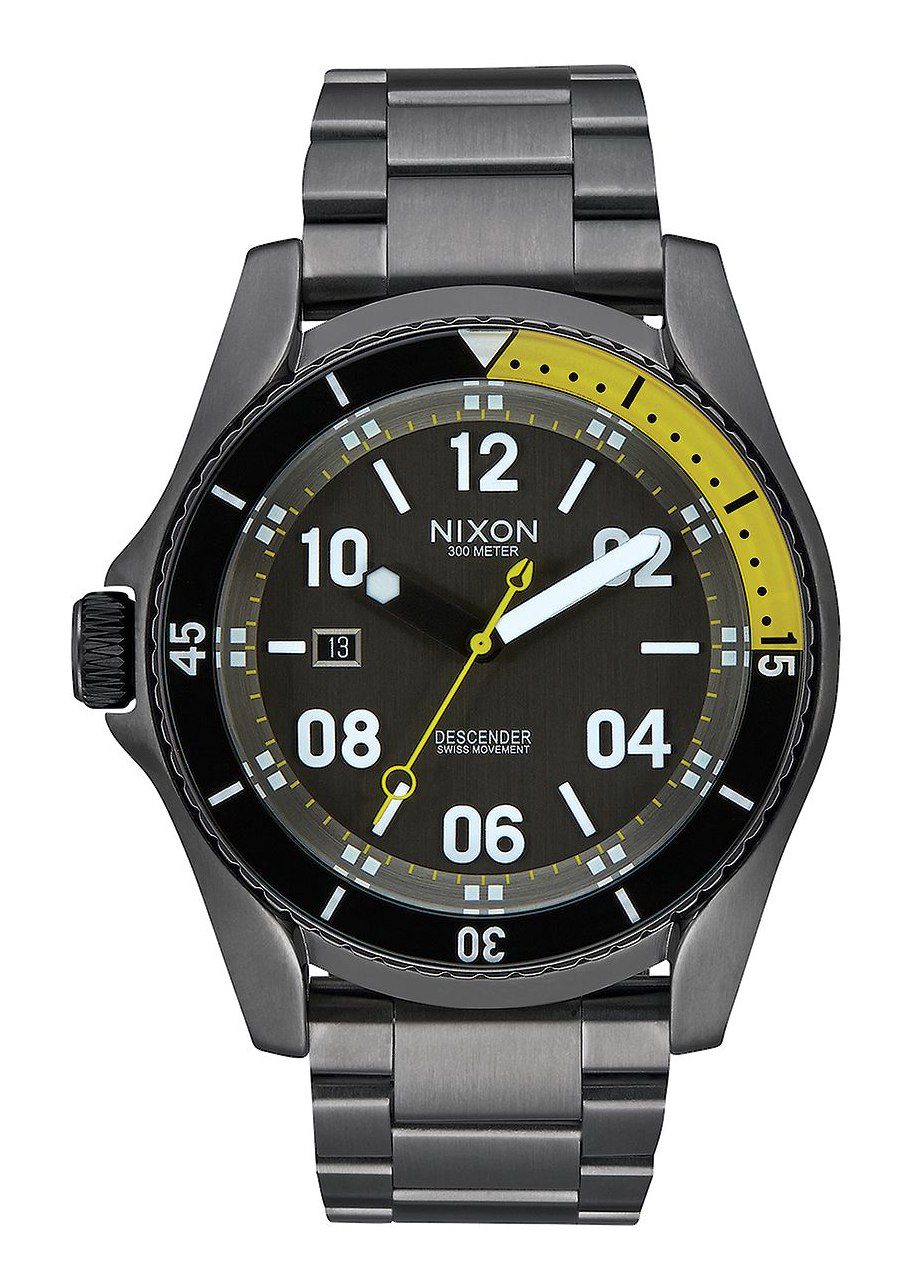 The Descender All Gunmetal Herrenuhr