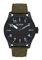 Nixon The Safari Leather All Black / Surplus