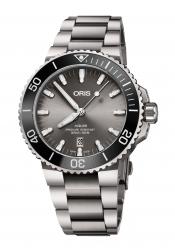 Oris Herrenuhr Aquis Date Titan Automatik-Taucheruhr