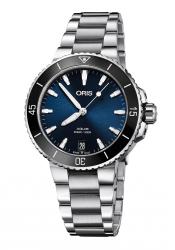 Oris Damenuhr Aquis Date Automatik-Taucheruhr