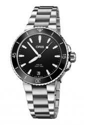 Oris Damenuhr Aquis Date Automatik-Taucheruhr