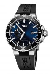 Oris Herrenuhr Aquis Small Second Automatik-Taucheruhr