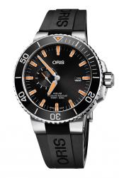 Oris Herrenuhr Aquis Small Second Automatik-Taucheruhr