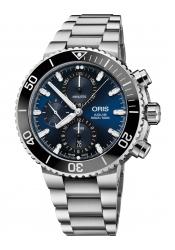 Oris Herrenuhr Aquis Chronograph Automatik-Taucheruhr