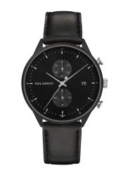Paul Hewitt The Chrono Line Black Sunray Leder Schwarz