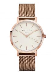 Rosefield The Mercer White Rose Gold Damenuhr