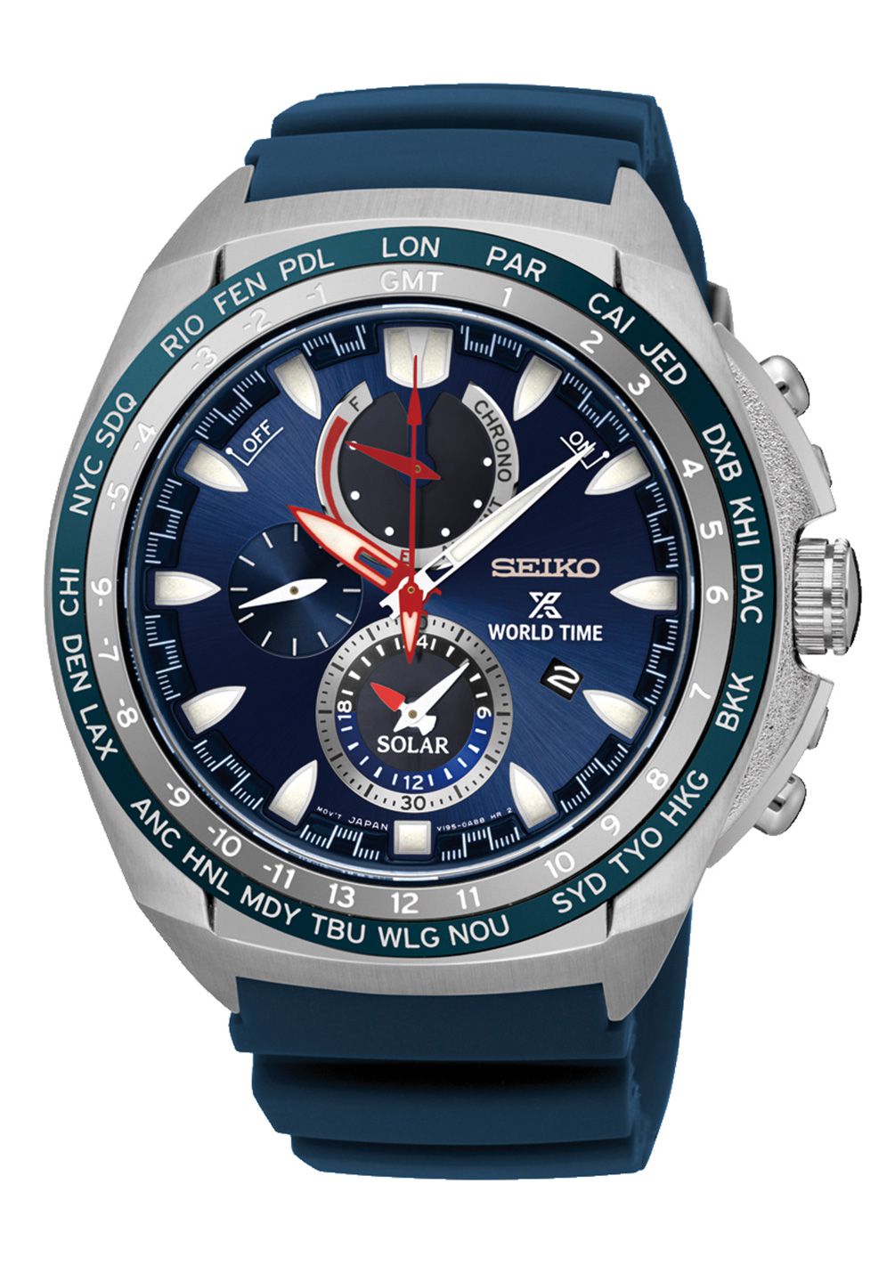 seiko prospex world time solar men's chronograph watch